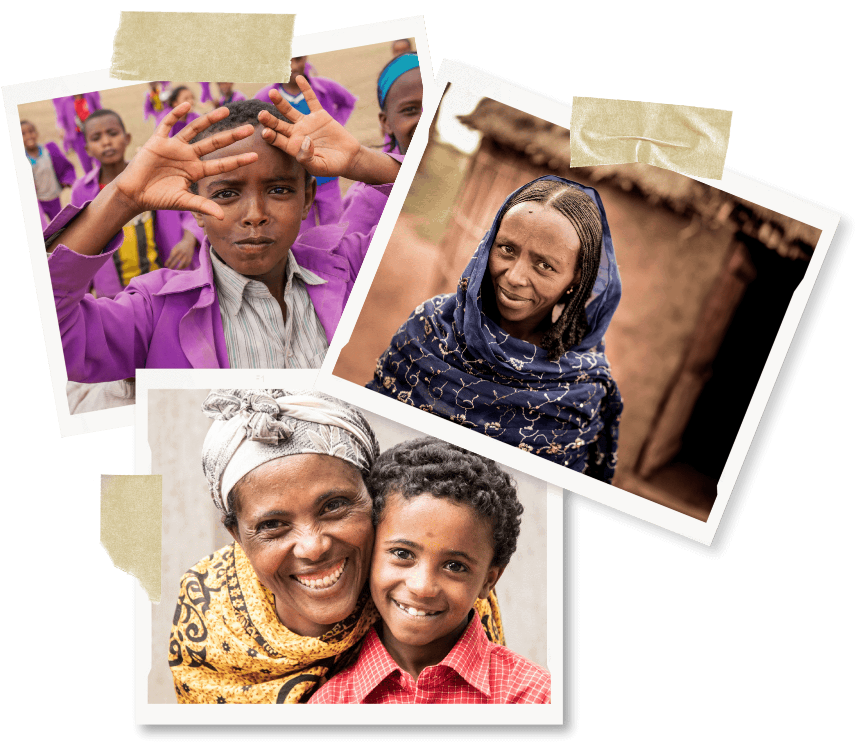 Image Collage of African people from Petros Network projects